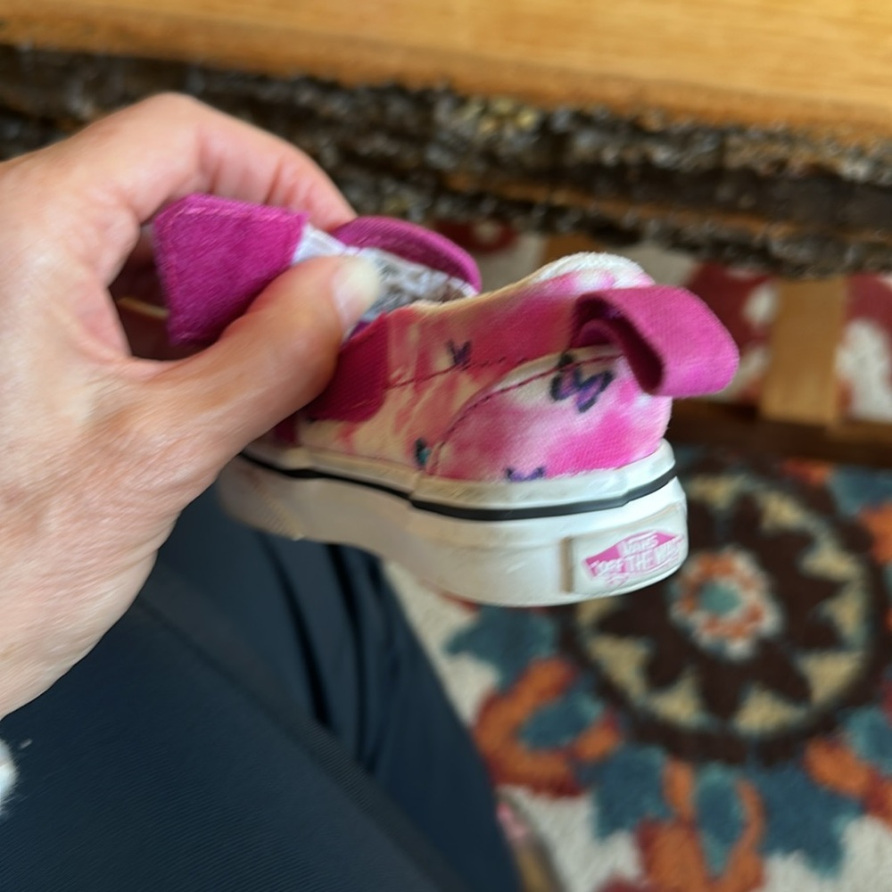 Vans toddler girls unicorn butterfly butterflies slip on .  Super condition. - Picture 7 of 9